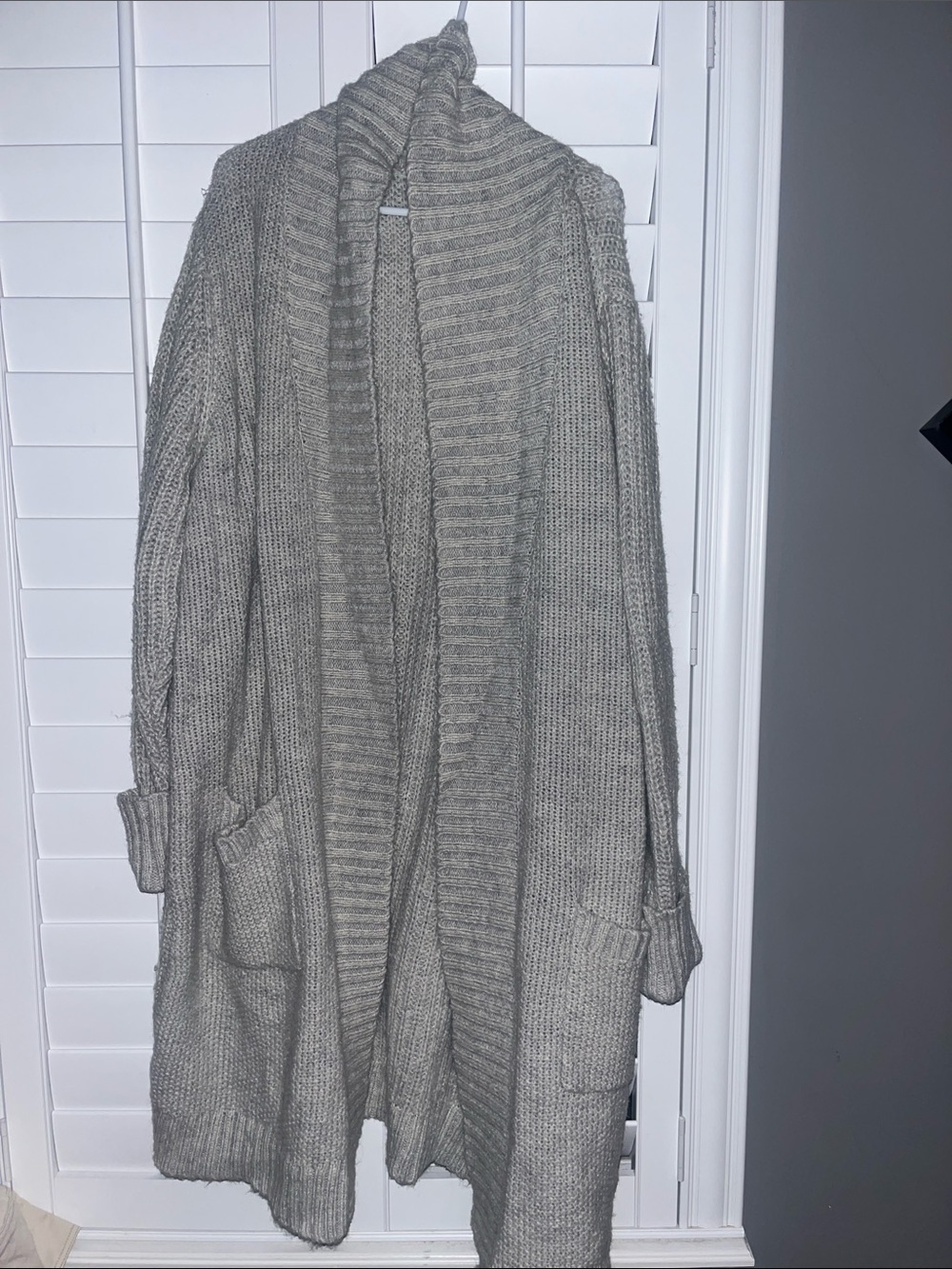 torrid Gray Open-Front Shawl Collar Cardigan